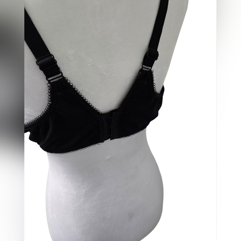 Wacoal Retro Chic Seamless Elegant Women's Bra Black Size 40D - Picture 3 of 5